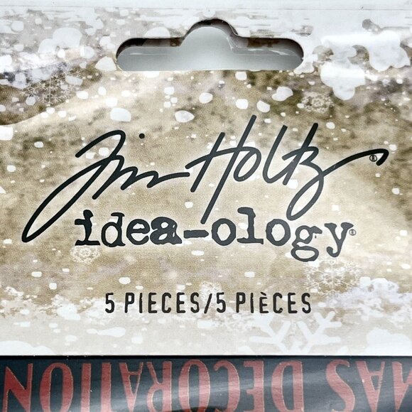 Tim Holtz CHRISTMAS Idea-ology 2018 VIGNETTE BOX TOPS Holiday RARE W/ Bonus Gift - Picture 10 of 13